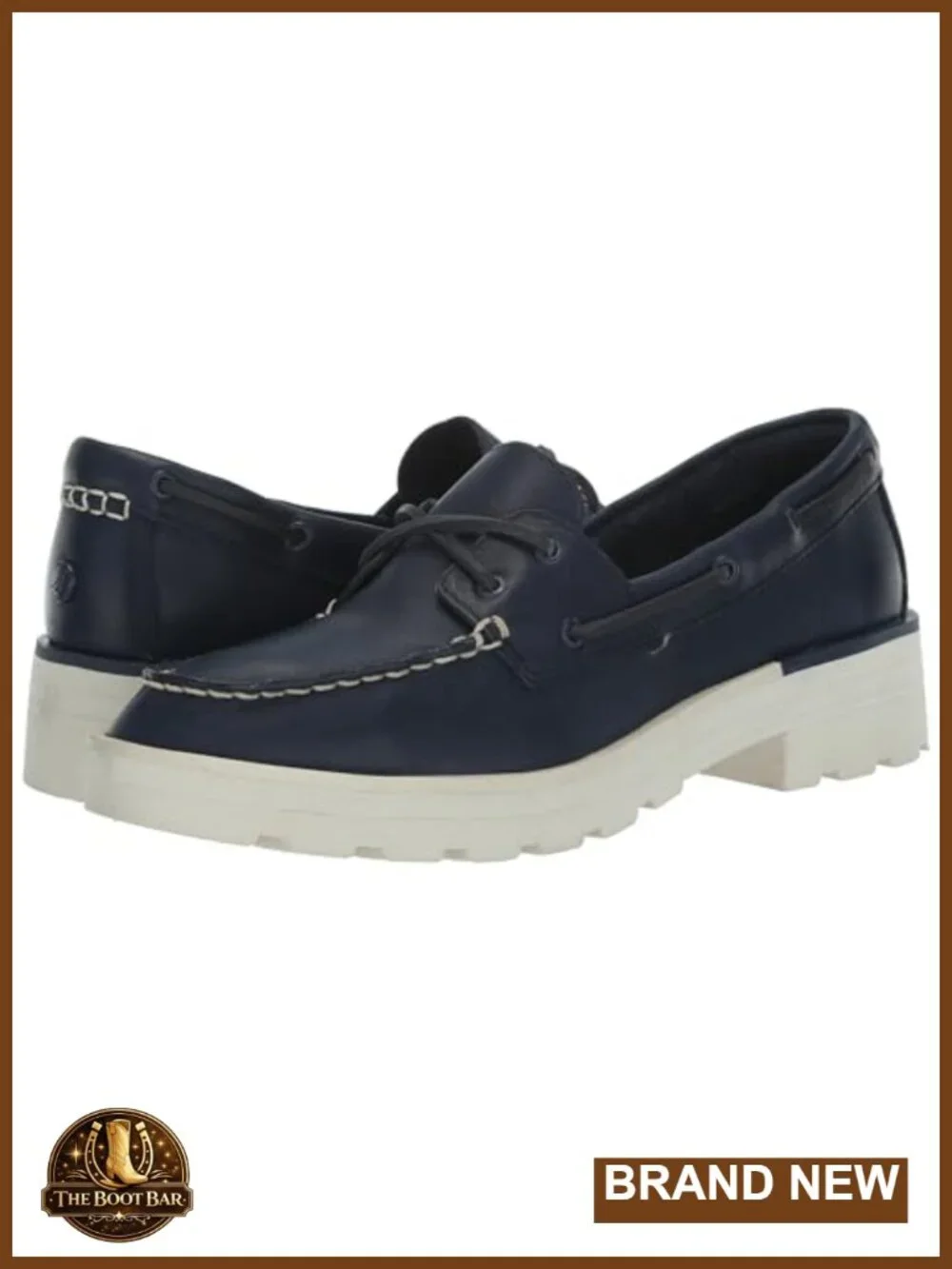 Premium Leather Chunky Boat Shoes with Memory Foam Insole